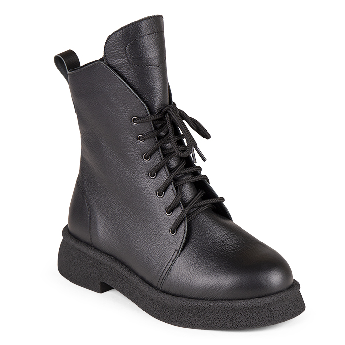 Полусапоги ортопедические Dr Thomas с шерстью женские DTD-610-3 черные